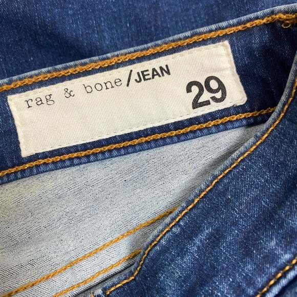 Rag & Bone High Rise Ankle Skinny Jeans Medium Wash Size 29 (8) - Picture 3 of 5